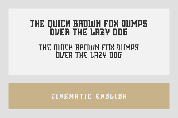 Cinematic English Font - Preview 2
