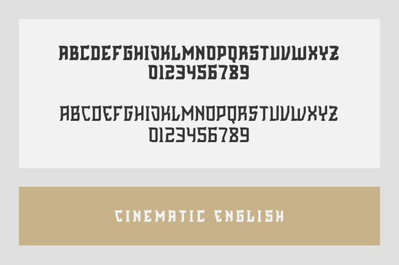 Cinematic English Font - Preview 3