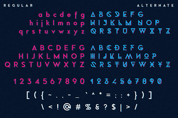Default Typeface Font - Preview 1
