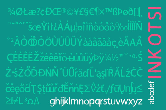 Inkotsi Font PNG with transparent background - Preview 4