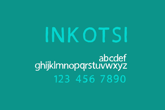 Inkotsi Font PNG with transparent background - Preview 5
