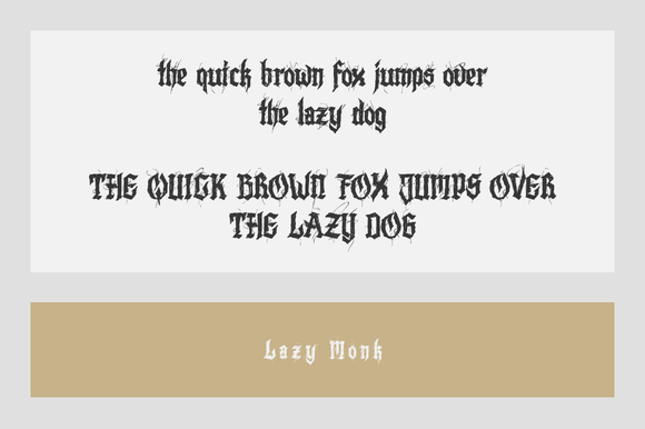 Lazy Monk Font PNG with transparent background - Preview 2