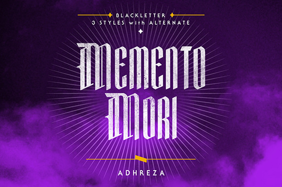 Memento Mori blackletter font