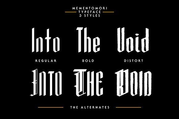 Memento Mori Font font preview - 3