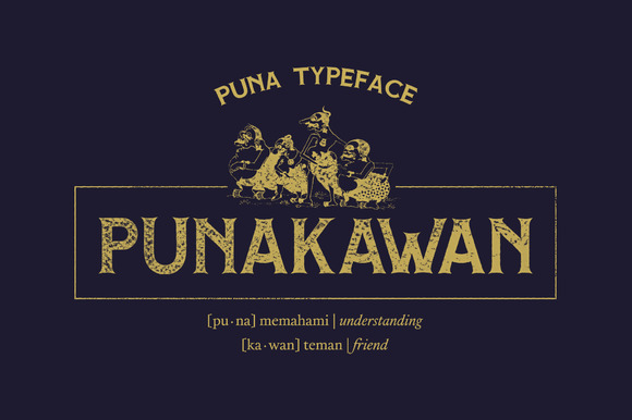 Puna Font PNG with transparent background - Preview 4