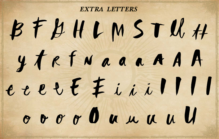 Rebel Heart Font PNG with transparent background - Preview 4