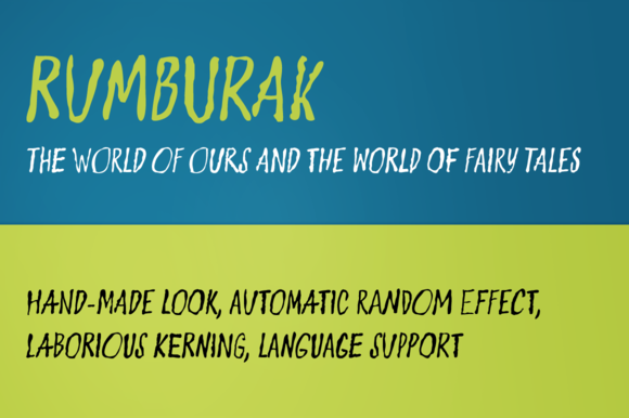 Rumburak Font PNG with transparent background - Preview 1