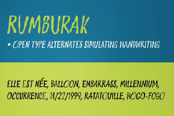 Rumburak Font PNG with transparent background - Preview 2