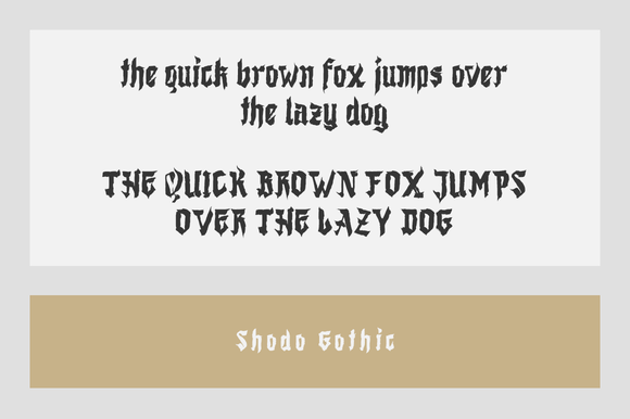 Shodo Gothic Font PNG with transparent background - Preview 4