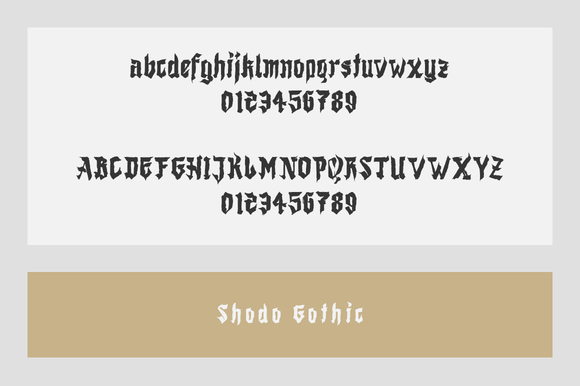 Shodo Gothic Font PNG with transparent background - Preview 5