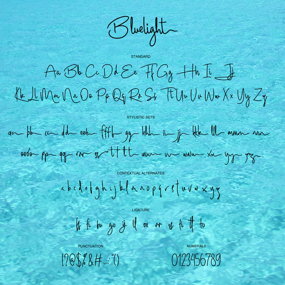 Bluelight Font - Preview 1