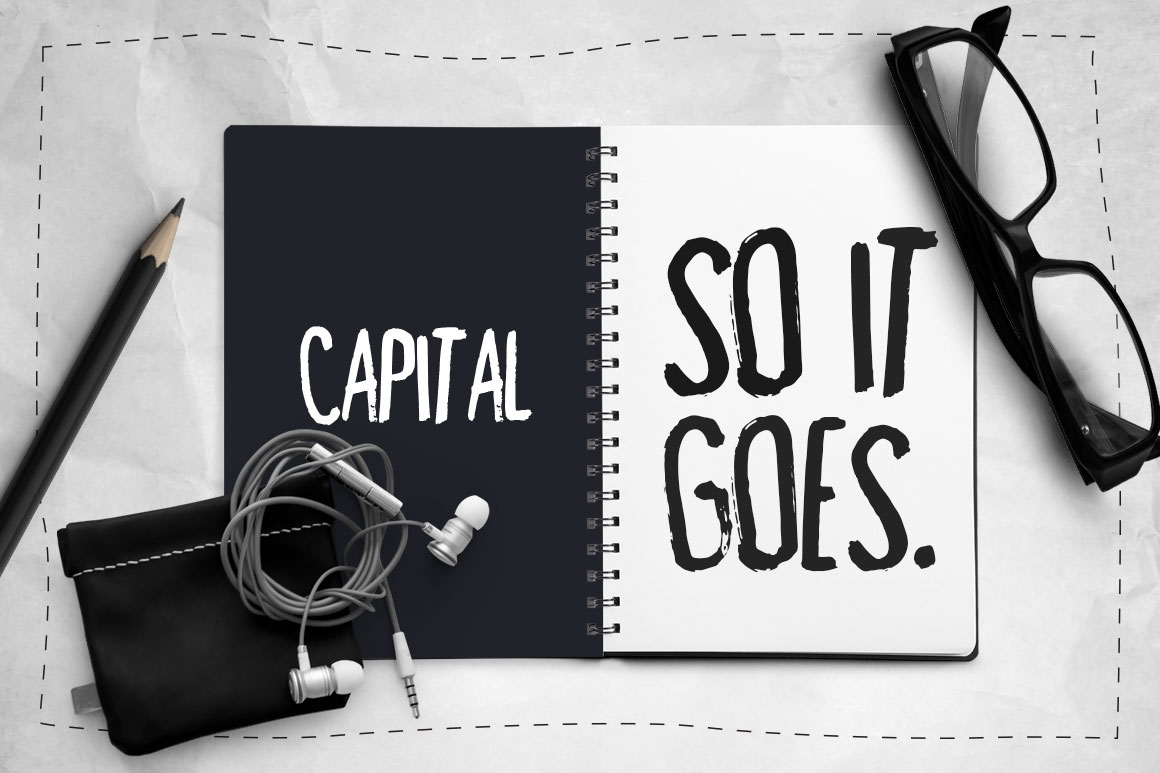 Capital Dry Brush Font - Preview 3