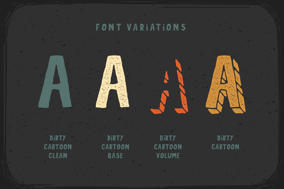 Dirty Cartoon Font - Preview 2