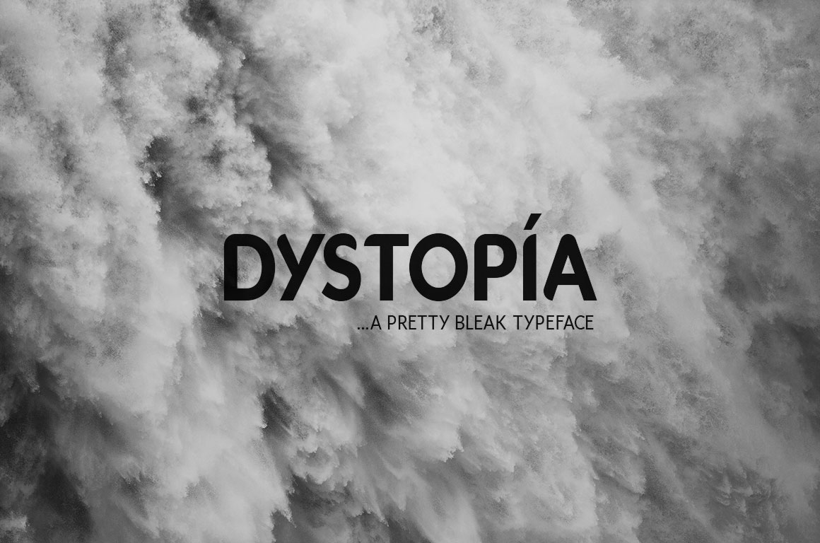 Dystopia Typeface Font - Preview 4