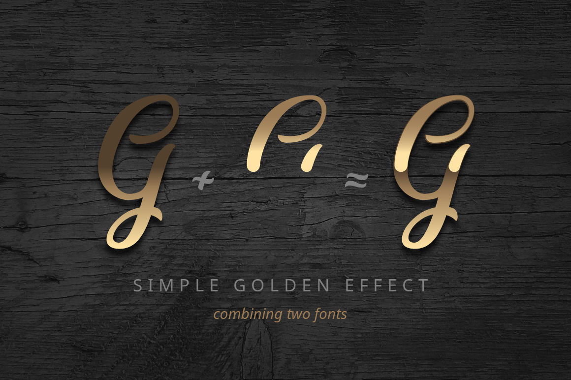Golden Brush Font - Preview 3