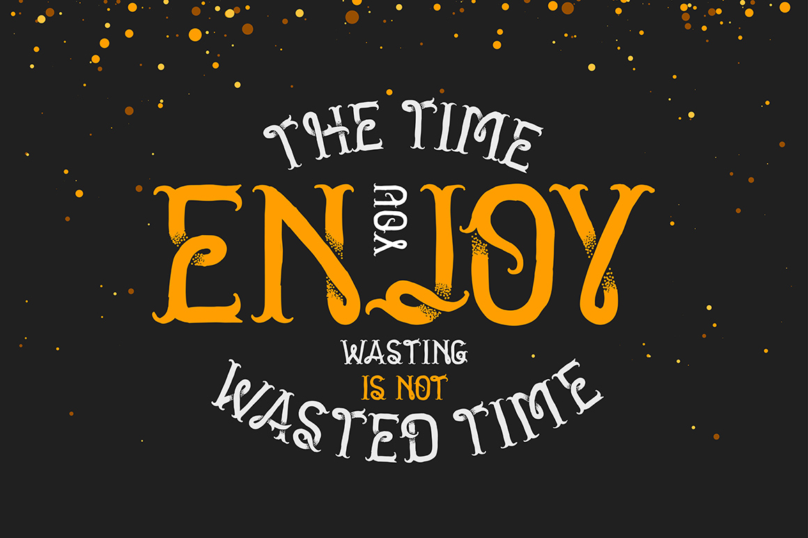 Golden Dust Font PNG with transparent background - Preview 2