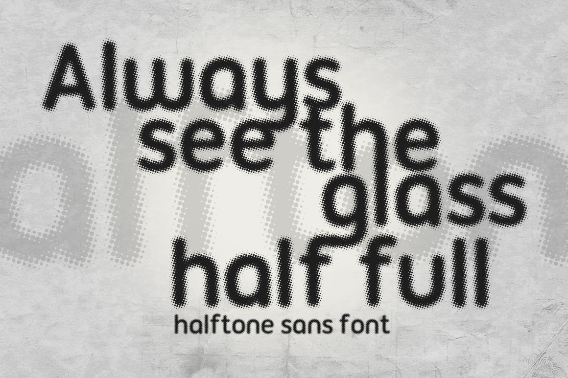 Halftone Sans Font - Preview 1