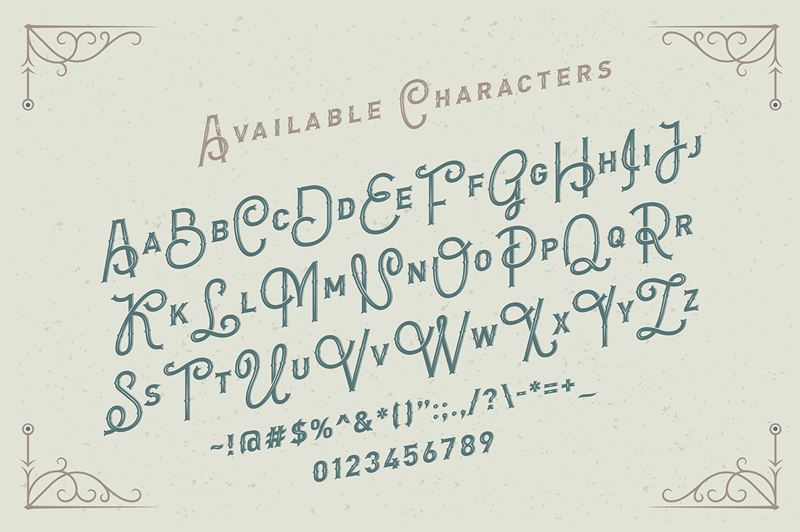 Letterhead Font PNG with transparent background - Preview 3