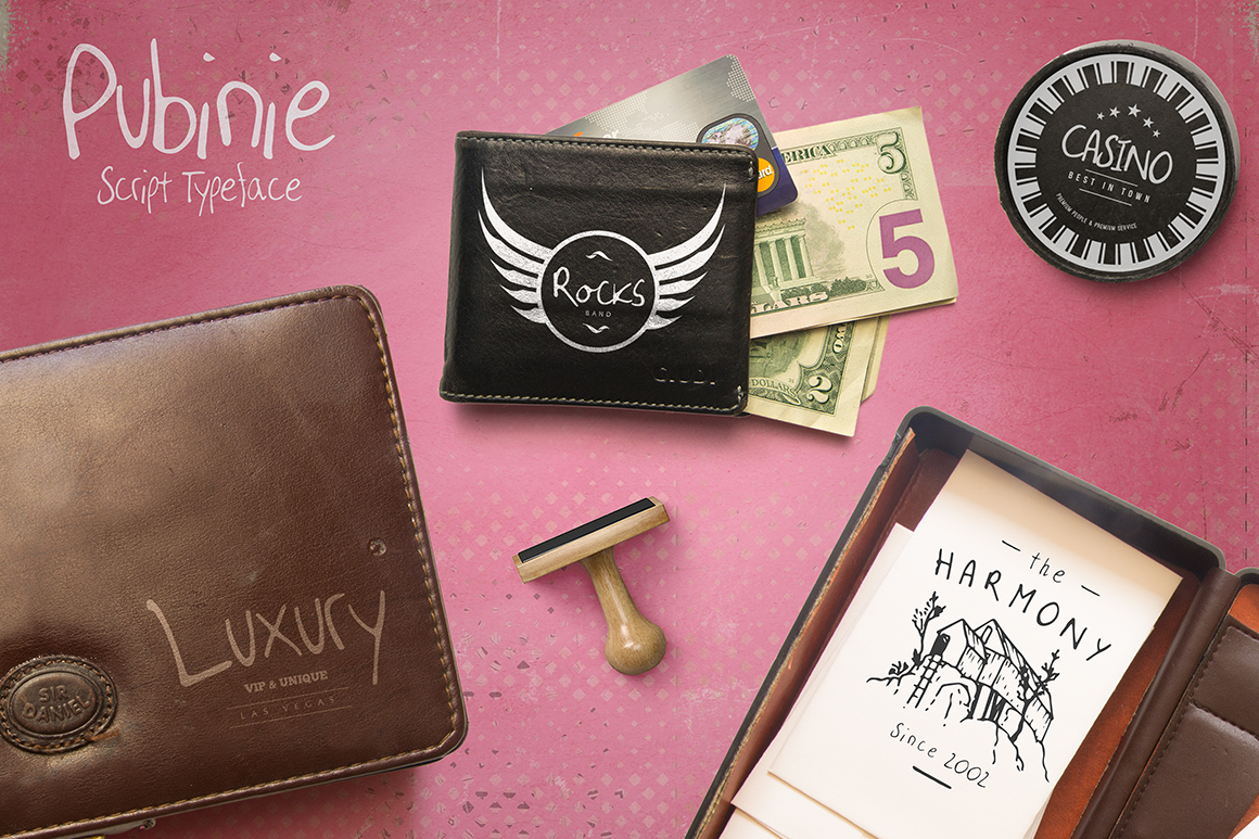 Pubinie Font PNG with transparent background - Preview 4