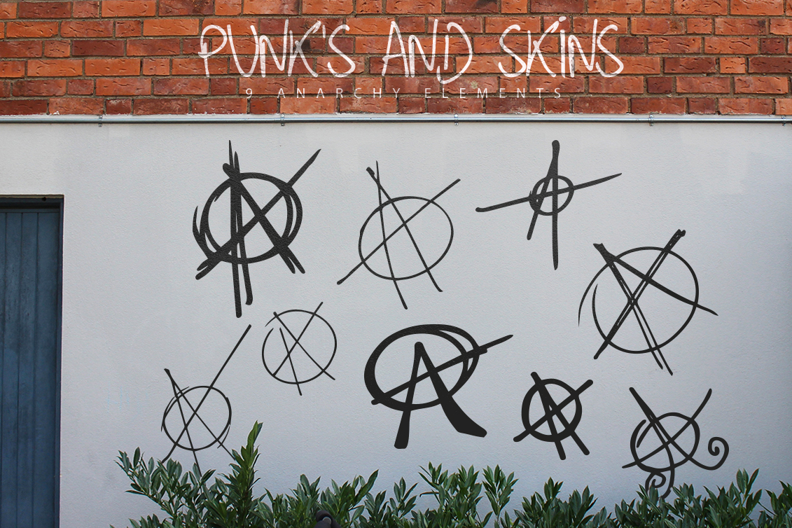 Punks and Skins Font PNG with transparent background - Preview 2