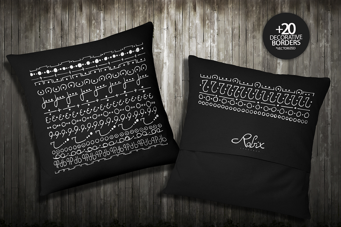 Robix Font PNG with transparent background - Preview 3