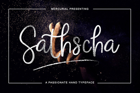 Sathscha Skript-Schriftarten Schriftart Von Mercurial