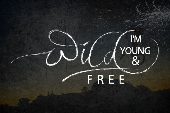 Shaggie Font PNG with transparent background - Preview 2