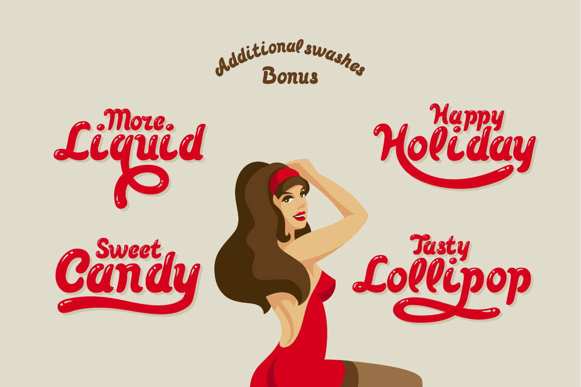 Pin-up Font font preview - 3