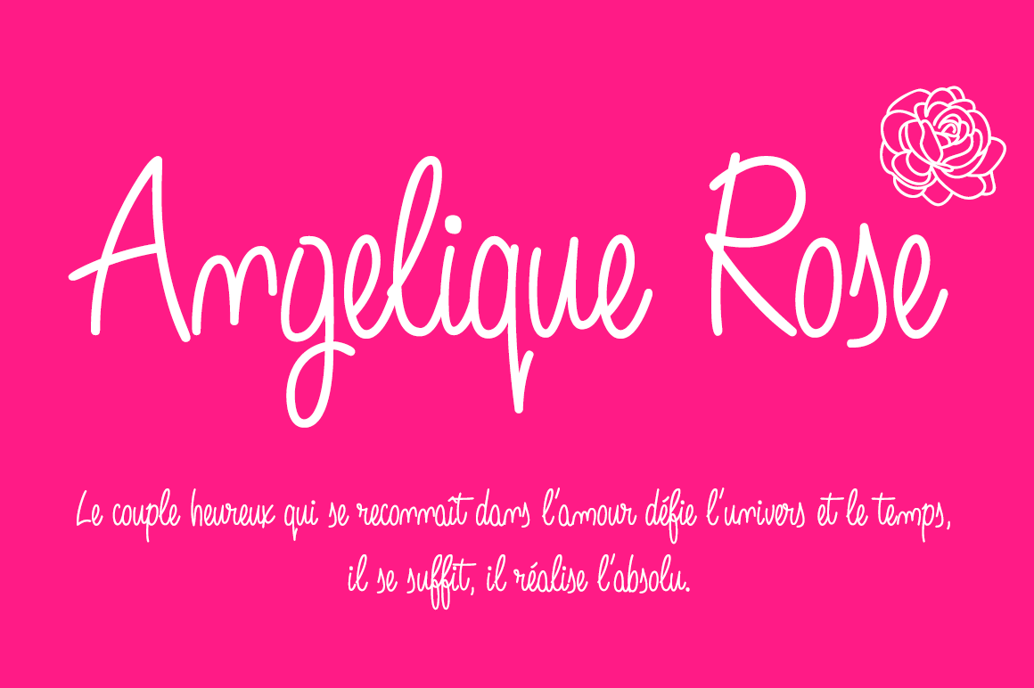 Angelique Rose Font - Preview 2