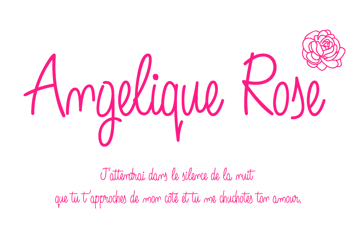 Angelique Rose Font - Preview 3