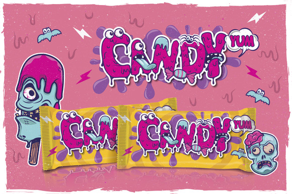 Brain Melt Font - Preview 4