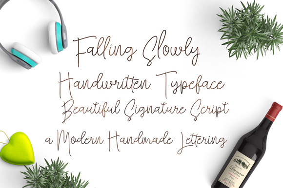 Falling Slowly Font - Preview 2