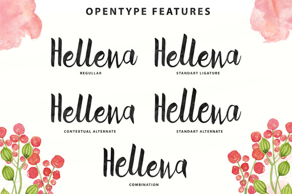 Hellena Script Font - Preview 1