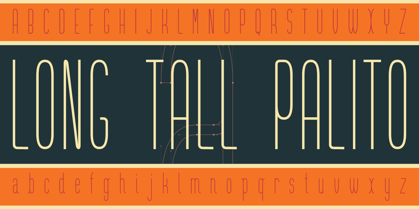 Long Tall Palito Font PNG with transparent background - Preview 2