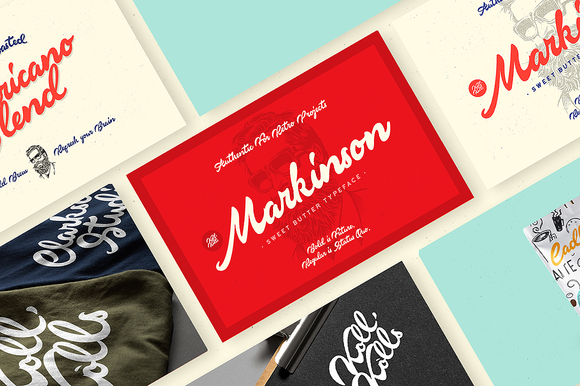 Markinson Font PNG with transparent background - Preview 3