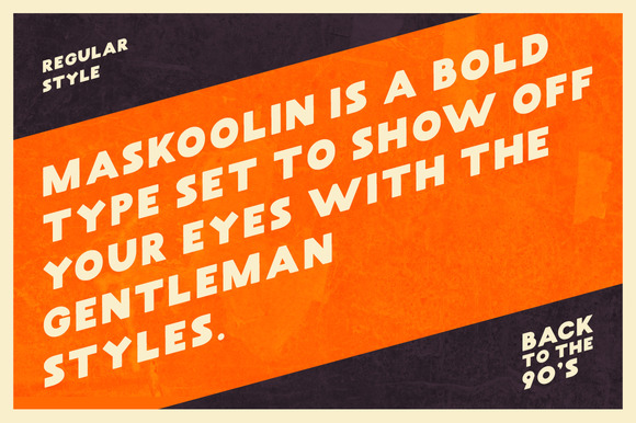 Maskoolin Font font preview - 1