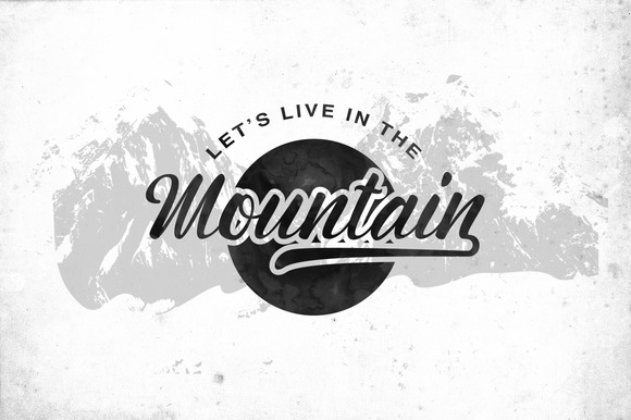 Montagne Font PNG with transparent background - Preview 1