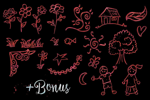 Painting Script Font PNG with transparent background - Preview 4
