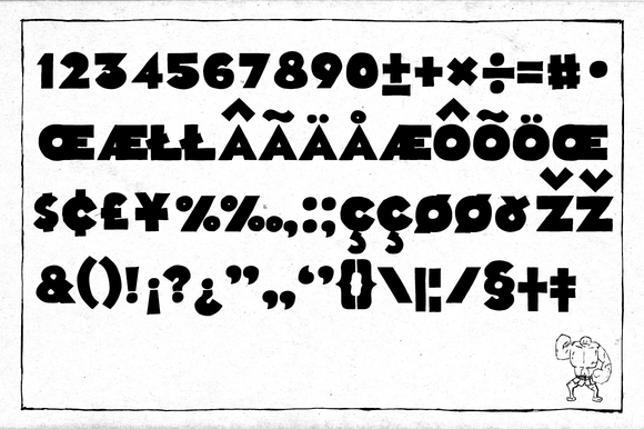 Ponderous Regular Font PNG with transparent background - Preview 2