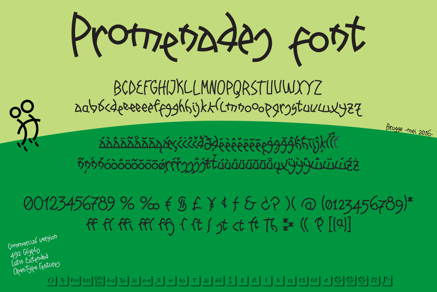 Promenades Font PNG with transparent background - Preview 1