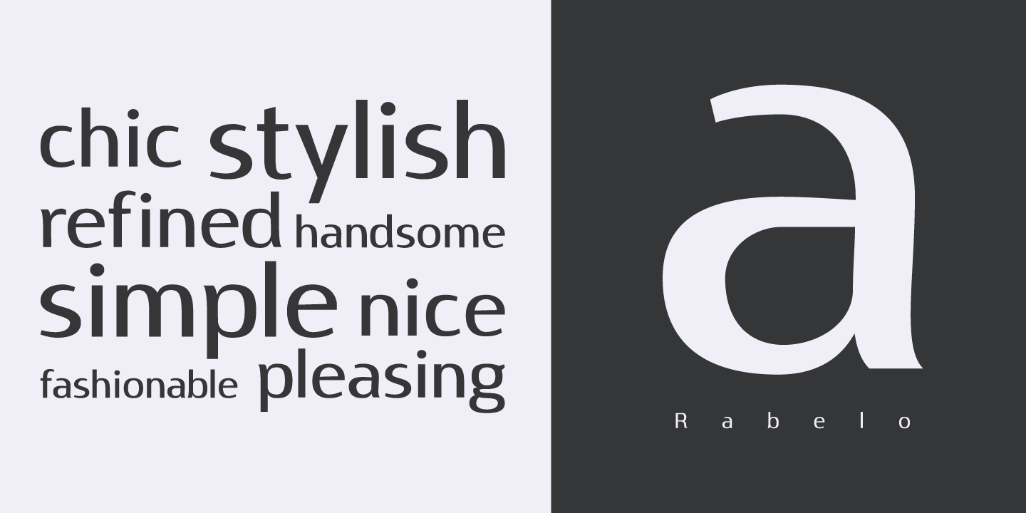 Rabelo Bold Font PNG with transparent background - Preview 1