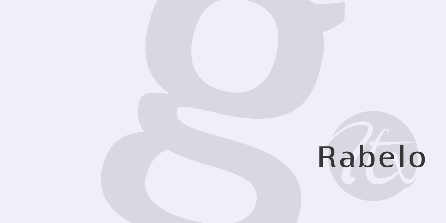 Rabelo Bold Font PNG with transparent background - Preview 3