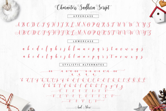 Sadhira Script Font PNG with transparent background - Preview 1