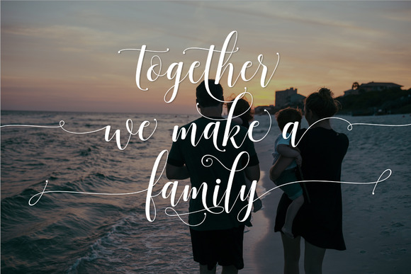 Sadhira Script Font PNG with transparent background - Preview 3