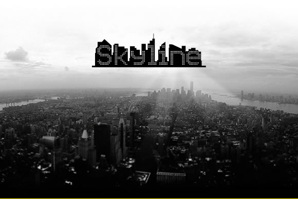 Skyliner Lettering Skyline Font by jeffbensch · Creative Fabrica