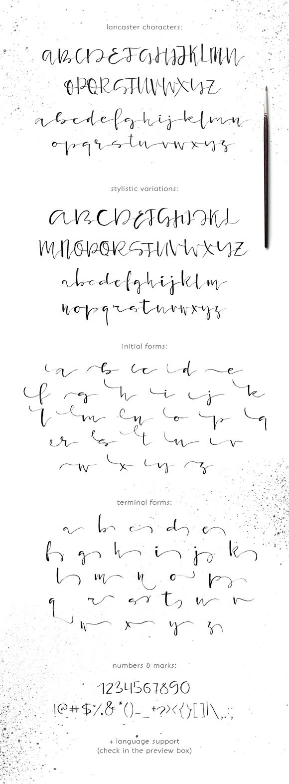 Lancaster Font font preview - 4