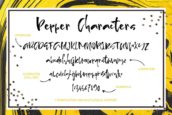 Pepper & Lemon Font PNG with transparent background - Preview 3
