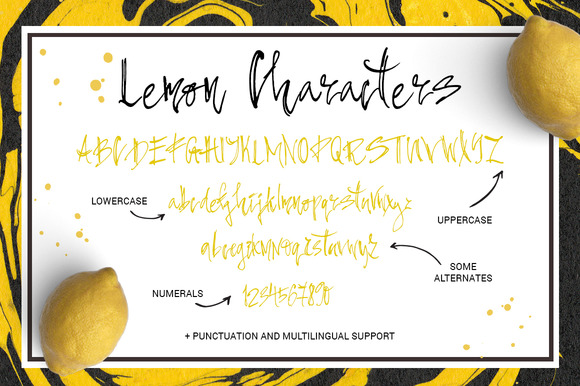 Pepper & Lemon Font PNG with transparent background - Preview 5