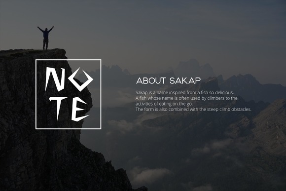 Sakap Font PNG with transparent background - Preview 2