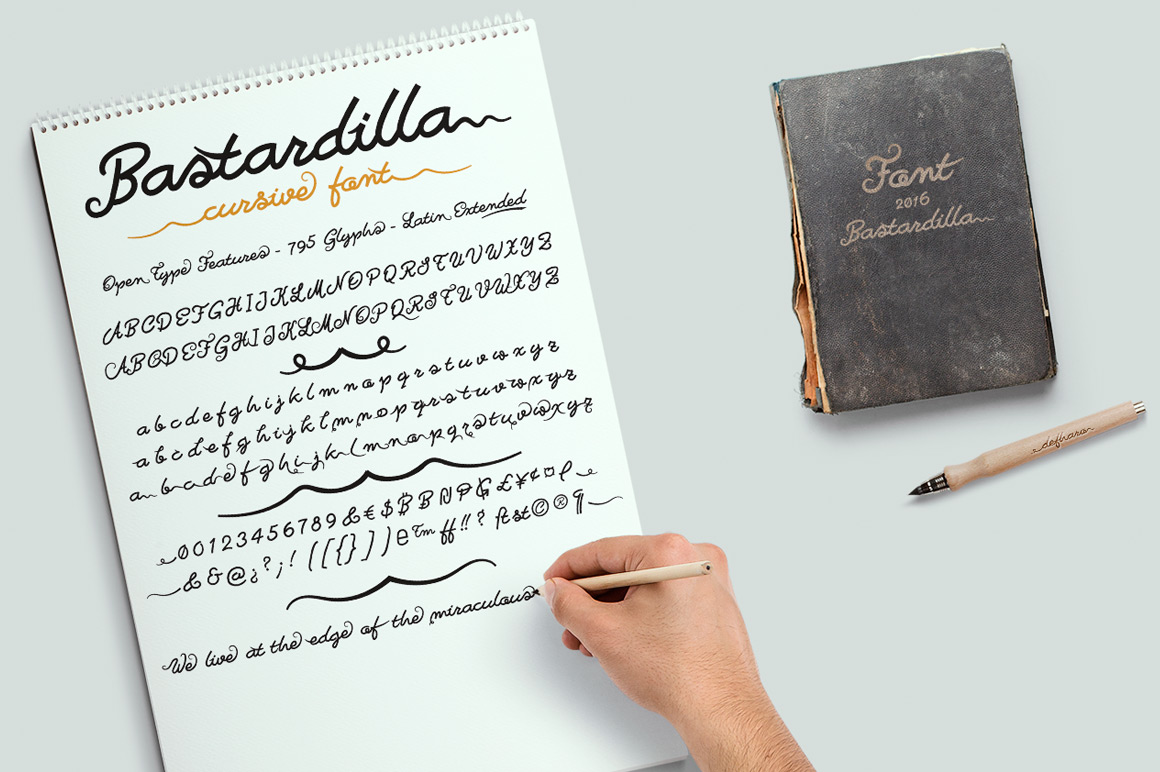 Bastardilla Font - Preview 1